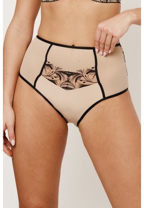 SUBTILLE REBECCA BEIGE/BLACK Трусы высокие