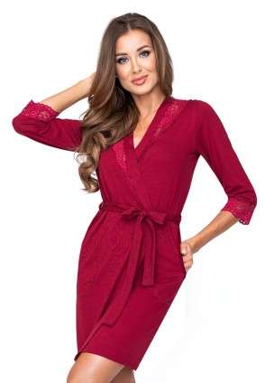 Miriam dressing gown Burgundy