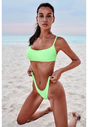 Mexico Beach bikini Acid Green