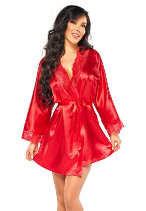 Sherie peignoir Red