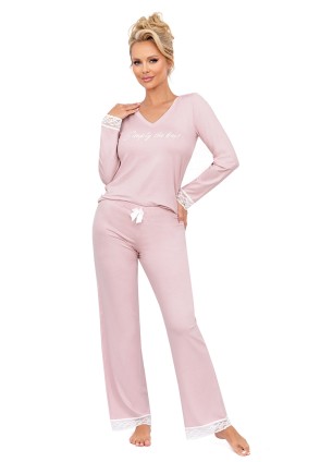 Simply long pyjamas Powder Pink