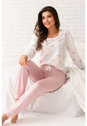 Sweet long pyjamas Powder Pink