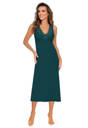 Kristina long nightdress Green